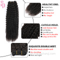 Großhandel Nerz Jungfrau Haare brasilianische Nagelhaut ausgerichtete Kinky Curly Human Hair Bündel Anbieter